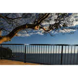 6 ft. Textured Black Aluminum Level Picket and Spacer Set with 42 in. Finished Railing Height - Super Arbor