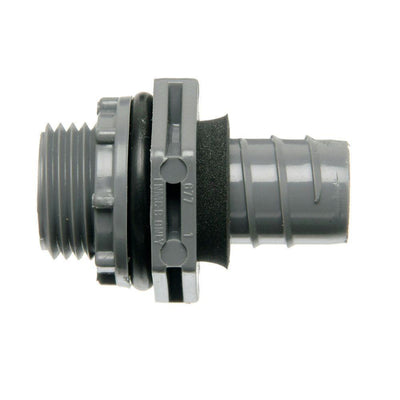 1/2 in. Straight Non-Metallic Liquid Tight 1-Piece PVC Fitting (Case of 30) - Super Arbor