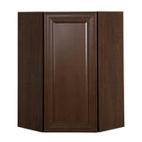 Benton Assembled 23.6x30x23.6 in. Corner Wall Cabinet in White - Super Arbor