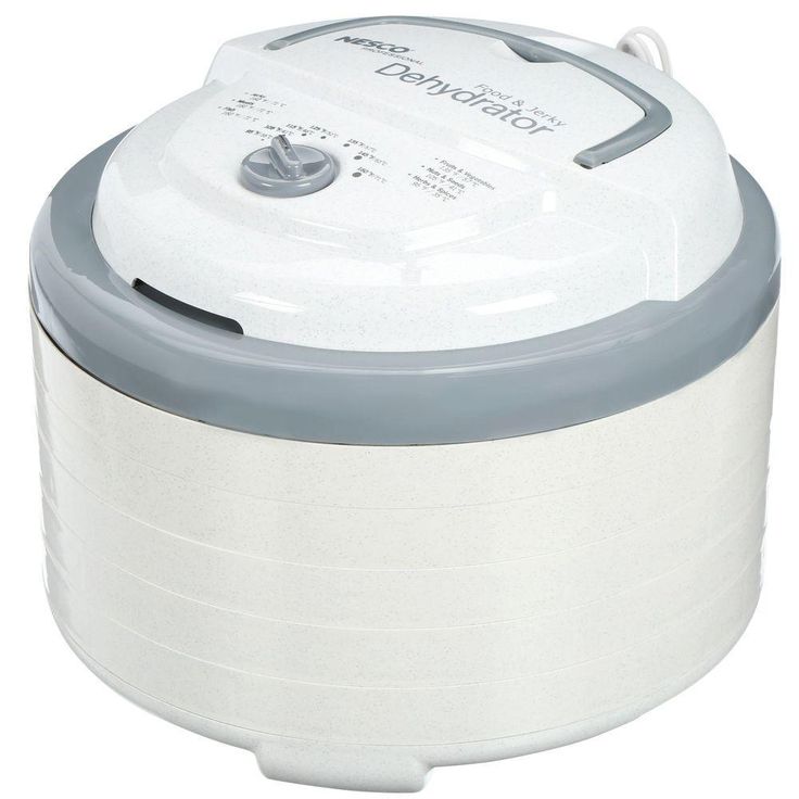 Snackmaster Pro 5-Tray White Food Dehydrator with Temperature Control