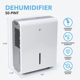 50 Pint Flat Panel Dehumidifier (R32) image 3