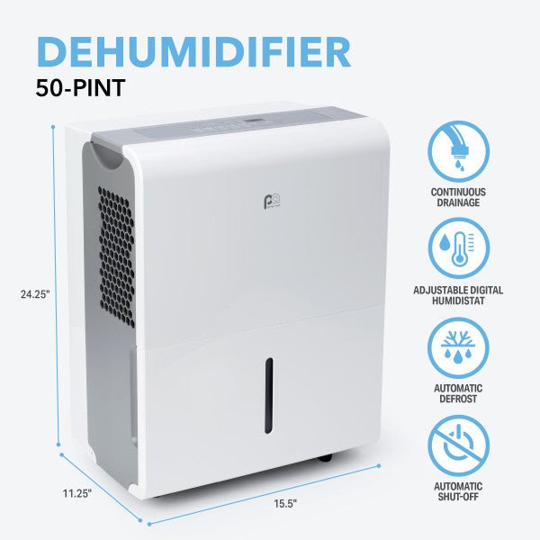 50 Pint Flat Panel Dehumidifier (R32) image 3