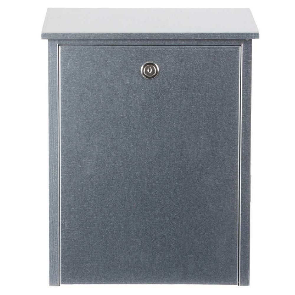 Allux 200 Galvanized Wall Mount Locking Mailbox - Super Arbor