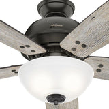 Reveille 60 in. LED Indoor Noble Bronze Ceiling Fan with Light and Remote