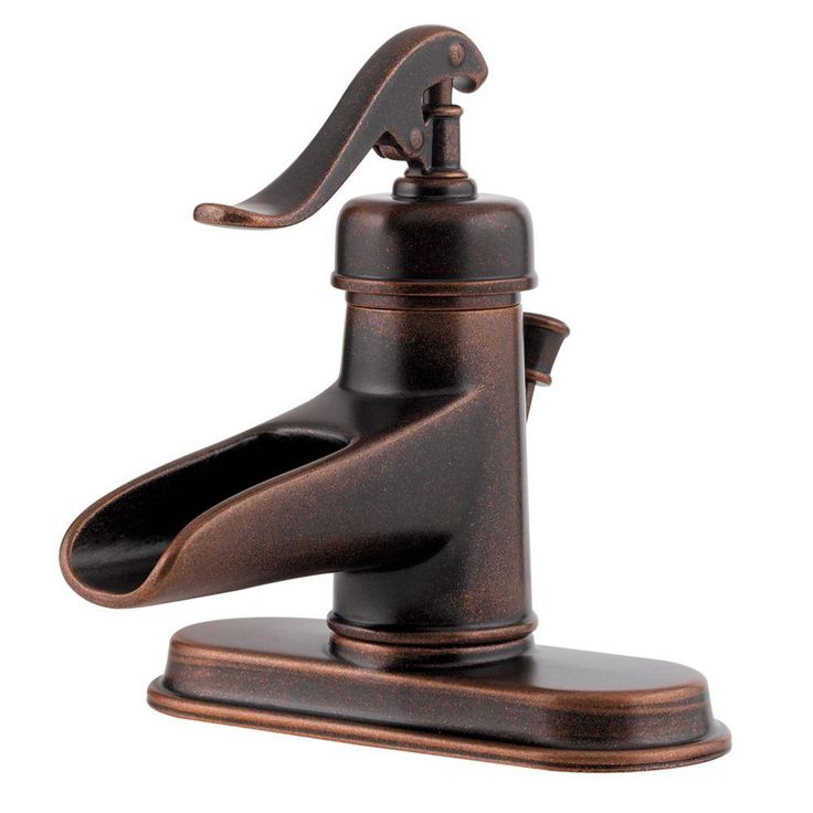 SINKOLOGY Freud Undermount 19 in. All-In-One Bathroom Sink with Pfister Centerset Bronze Faucet and Drain