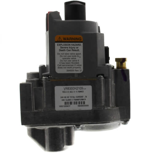 Lennox 89M57 gas valve - side view (Product Type: Gas Valve)