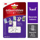 3M Command Adjustables Small Picture Hanging Strips, 1 oz Capacity, 20-Pack