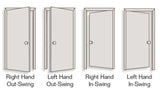 ReliaBilt 32-in x 80-in White Flush Hollow Core Primed Hardboard Slab Door