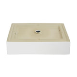 Swiss Madison Voltaire Ceramic Rectangle Vessel Sink in White