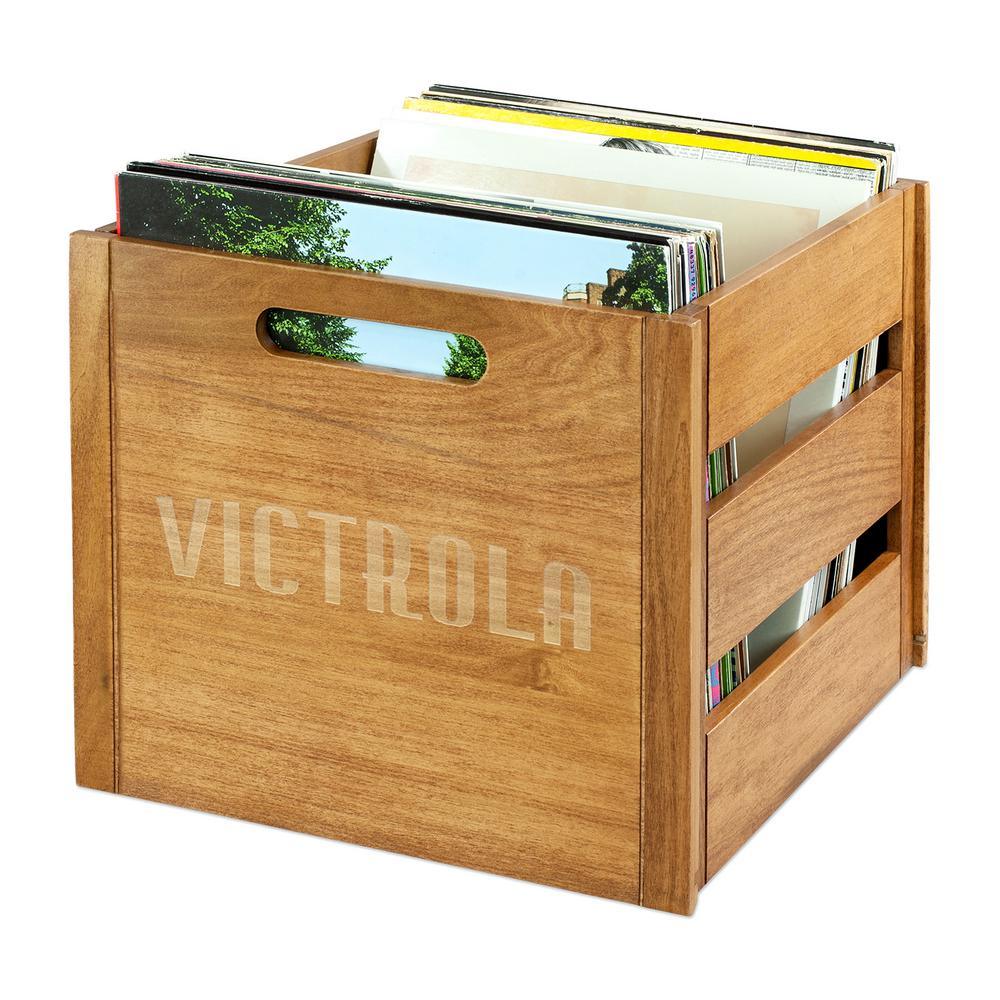 Wooden Record and Vinyl Crate - Super Arbor