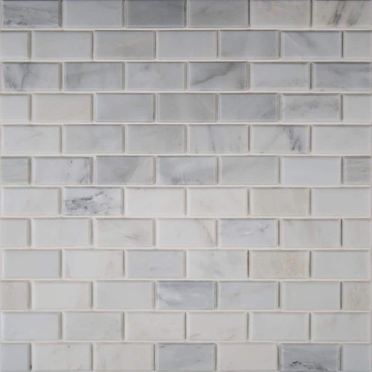 MSI Greecian White Beveled 12 in. x 12 in. x 10 mm Polished Marble Mesh-Mounted Mosaic Tile (1 sq. ft.)
