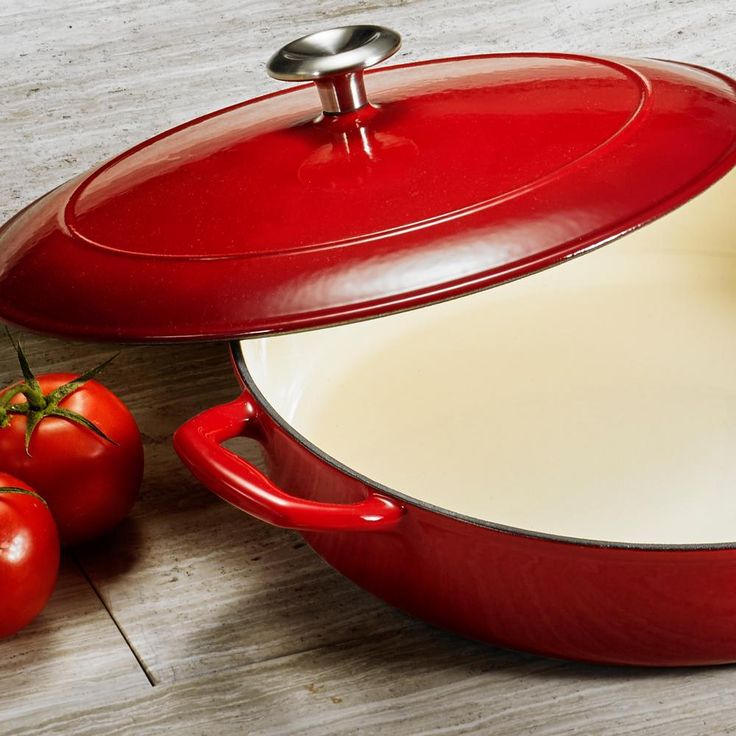 Gourmet 4 Qt. Cast Iron Braising Pan