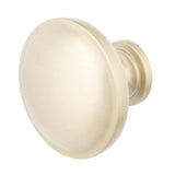 Domed 1-1/4 in. Champagne Classic Round Cabinet Knob (25-Pack)