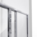 Cornerview 34-1/2 in. x 72 in. Framed Corner Sliding Shower Door Enclosure in Chrome without Handle - Super Arbor