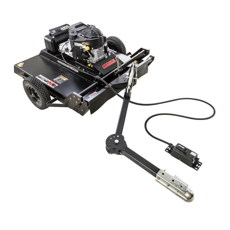 Swisher Commercial Pro 44 in. 14.5-HP 12-Volt Kawasaki Pull-Behind Rough-Cut Lawn Mower Trail Cutter