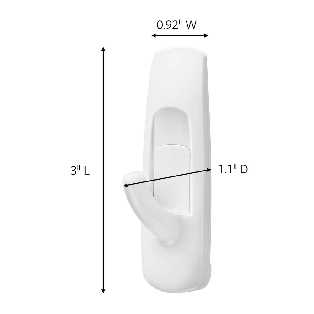 3 lbs. Medium Plastic Hooks (2-Hooks, 4-Strips) - Super Arbor