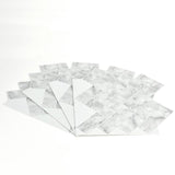 InHome Herringbone Carrara 10 in. x 10 in. Peel and Stick Resin Backsplash Tiles (4-Pack)