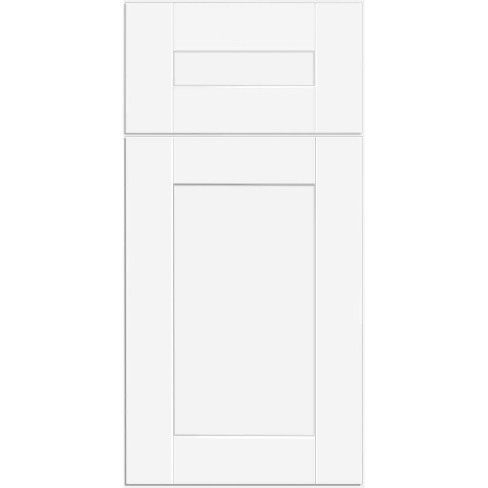 Vesper White Shaker Assembled Plywood 36 in. x 34.5 in. x 24 in. Sink Base Kitchen Cabinet with Soft Close - Super Arbor