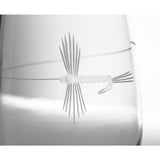 Fly Fishing 17 fl.oz Stemless Wine Glasses Set (Set of 2)