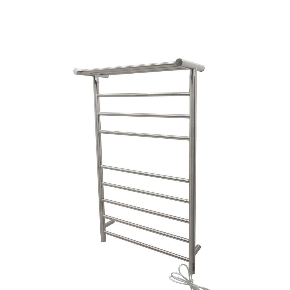 Eve 8-Bar Stainless Steel Wall Mounted Towel Warmer in Matte Black - Super Arbor