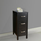 20 in. W x 12 in. D x 30 in. H Bathroom Vanity Cabinet Linen Cabinet with Three Drawers in Black - Super Arbor