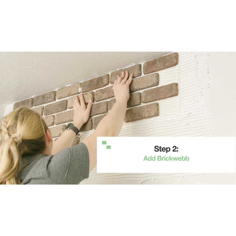 Brickwebb Rushmore Thin Brick Sheets - Corners (Box of 3 Sheets) 21 in x 15 in (5.3 linear ft.) - Super Arbor