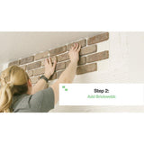 Brickwebb Rushmore Thin Brick Sheets - Corners (Box of 3 Sheets) 21 in x 15 in (5.3 linear ft.) - Super Arbor