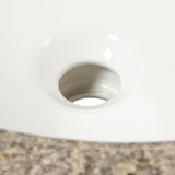 49 in. W Granite Vanity Top in Montesol with White Bowl and 8 in. Faucet Spread - Super Arbor