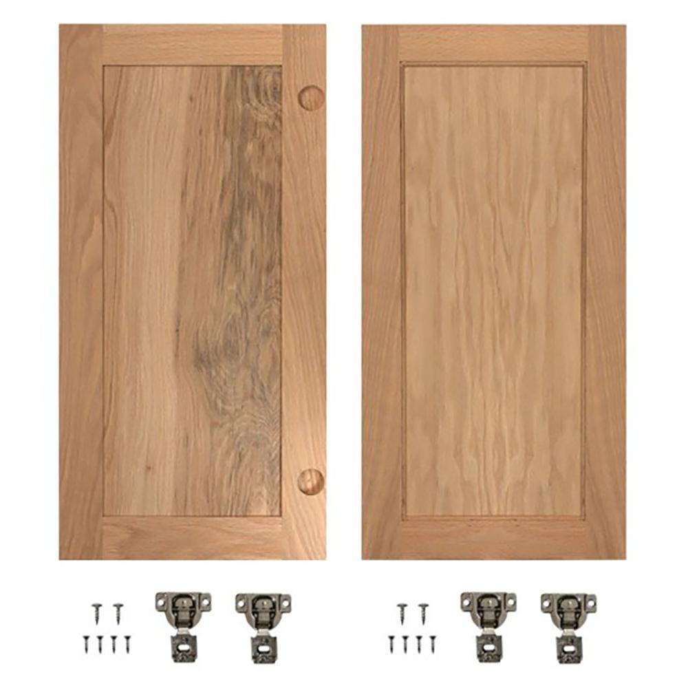 Red Oak Flat Panel Accessory Doors - Super Arbor