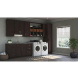 Shaker Assembled 36x34.5x24 in. Blind Base Corner Kitchen Cabinet in Java