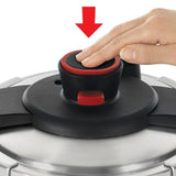 8 qt. Stainless Steel Stove Top Pressure Cooker with Steam Basket