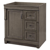 Naples 30 in. W 21.63 in. D Vanity Cabinet Only in Warm Cinnamon with Left Hand Drawers - Super Arbor