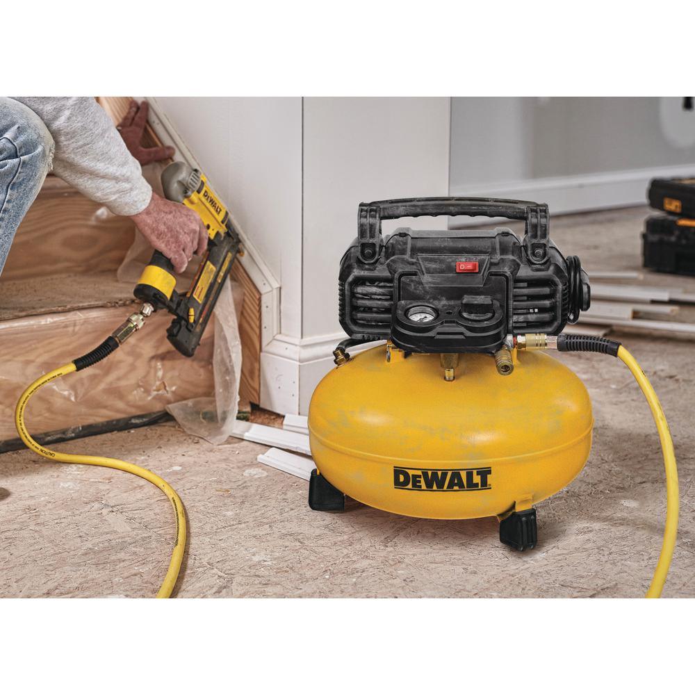 6 Gal. 18-Gauge Brad Nailer and Heavy-Duty Pancake Electric Air Compressor Combo Kit (1-Tool) with 2 in. x 18-GA Brads - Super Arbor