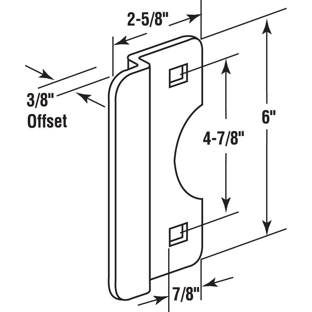 Stainless Steel Out-Swinging Latch Guard Plate - Super Arbor