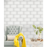 Emser Ombre 16-Pack White 6-in x 12-in Glazed Ceramic Subway Wall Tile