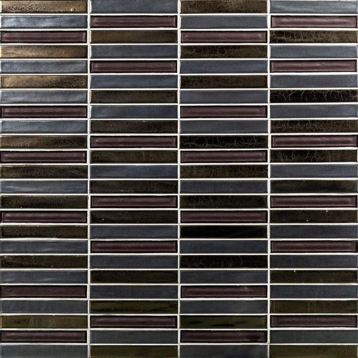 Bond Tile Glory Midnight 11.81 in. x 11.81 in. Ceramic and Glass Wall Mosaic (0.97 Sq. Ft.)