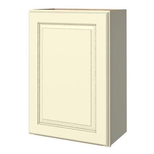 allen + roth Annscroft 21-in W x 36.125-in H x 12-in D Hazelnut Maple Door Wall Semi-Custom Cabinet