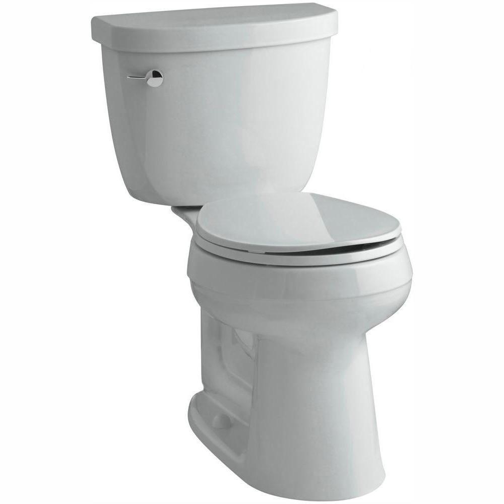 Cimarron Comfort Height 2-Piece 1.28 GPF Single Flush Round Toilet with AquaPiston Flush Technology in White - Super Arbor