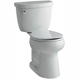 Cimarron Comfort Height 2-Piece 1.28 GPF Single Flush Round Toilet with AquaPiston Flush Technology in White - Super Arbor