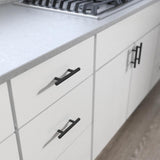 3 in. (76 mm) Flat Black Bar Drawer Pull (6-Pack) - Super Arbor