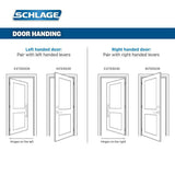 Camelot Satin Nickel Sense Smart Door Lock with Right Handed Flair Lever Door Handleset - Super Arbor