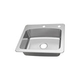 Dual Mount 18-Gauge Stainless Steel 33 in. 2-Hole Euro Style Single Bowl Kitchen Sink with Grid and Drain Assembly - Super Arbor