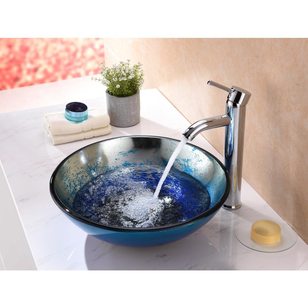 Oceana Series Vessel Sink in Blue - Super Arbor