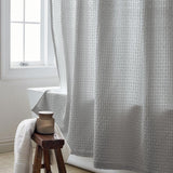 Basket Weave 72 in. Twine Shower Curtain - Super Arbor