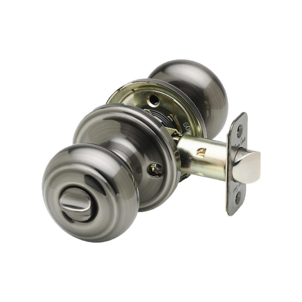 Colonial Black Privacy Bed/Bath Door Knob - Super Arbor