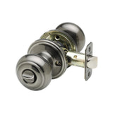 Colonial Black Privacy Bed/Bath Door Knob - Super Arbor