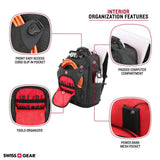17 in. Work Pack Pro Ultimate Protection Laptop USB Tool Bag Backpack - Super Arbor