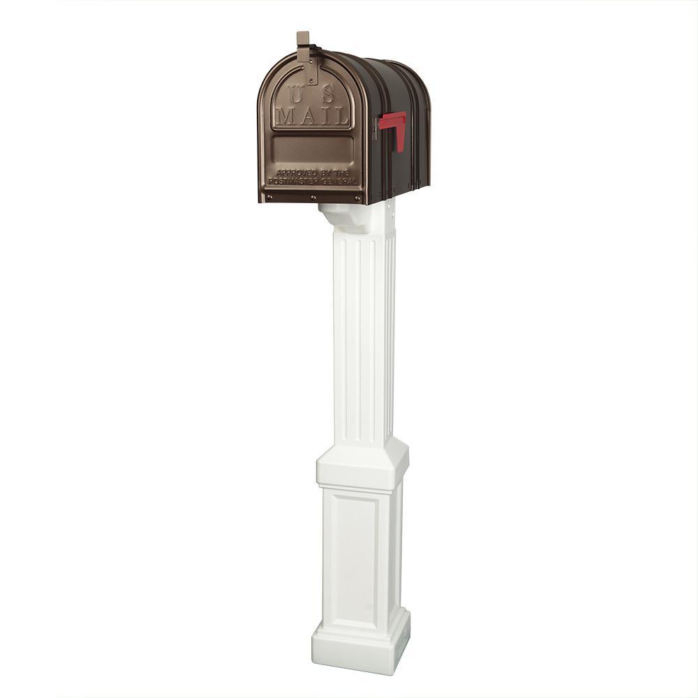 Carlton Post-Mount T2 Mailbox, Bronze - Super Arbor
