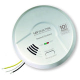 10 Year Sealed Battery Backup, Hardwired, Dual Sensing 2-In-1 Smoke And Fire Detector, Microprocessor Intelligence - Super Arbor