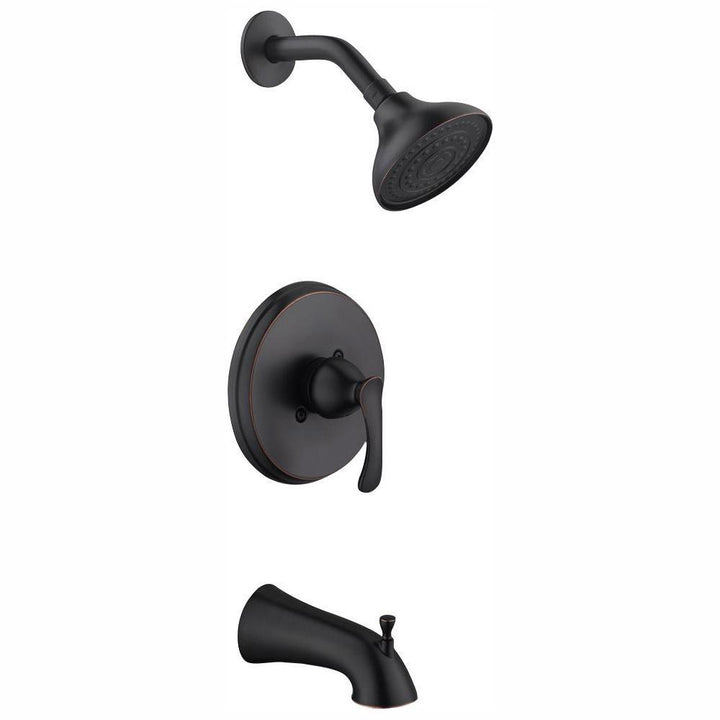 Edgewood Single-Handle 1-Spray Tub and Shower Faucet in Bronze (Valve Included) - Super Arbor